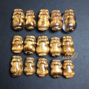 天然铜发晶金发晶钛晶貔貅 可以串手链做吊坠手机坠男女款无孔