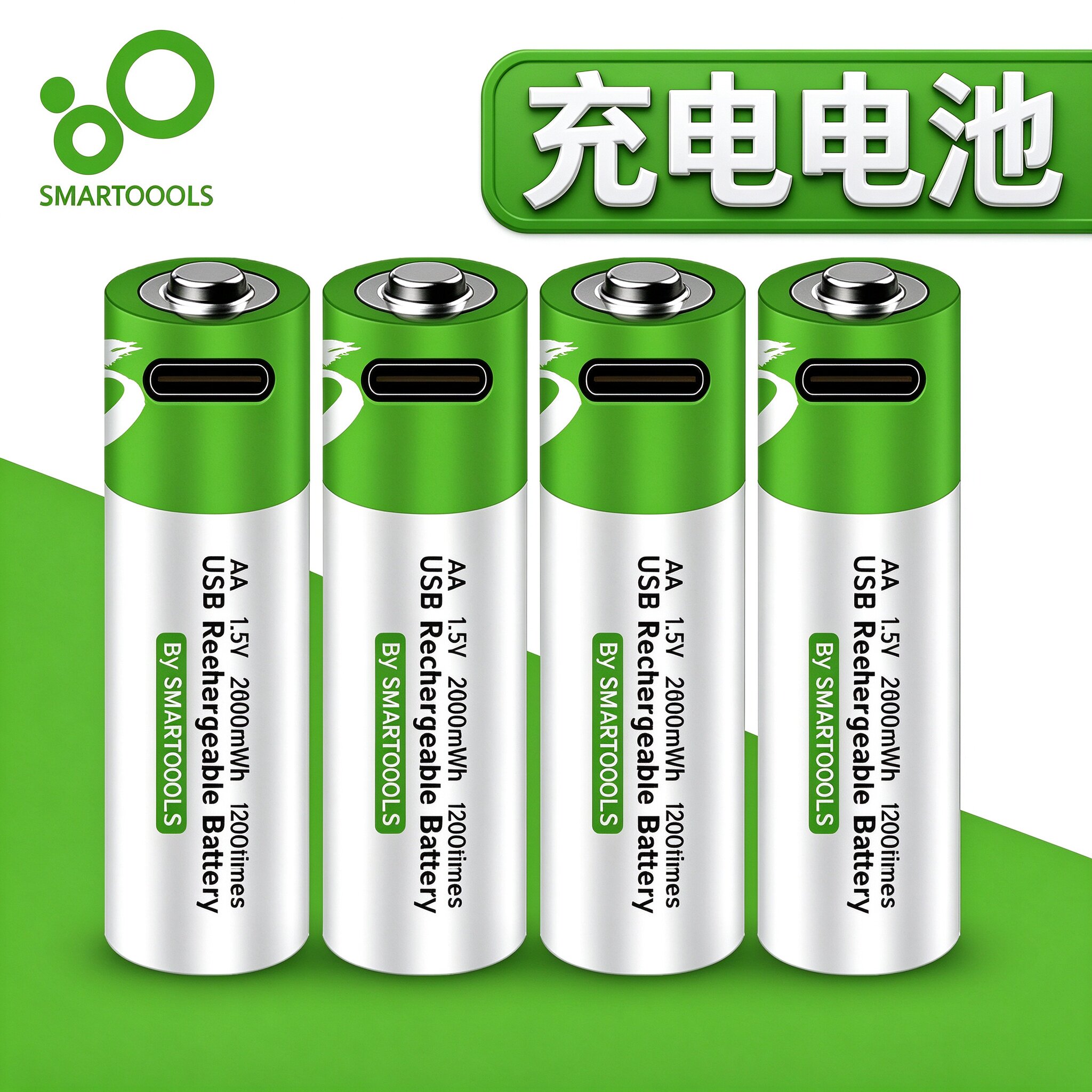 5号7号USB可充电电池1.5V话筒门锁大容量遥控通用无线鼠标键盘