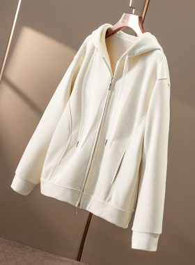 ￥249 秒！春天家 休闲加厚含羊毛天丝连帽卫衣外套女84B6