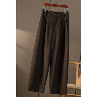 通勤真丝后松紧腰阔腿镰刀长裤 春天家 女3U94 秒 ￥339