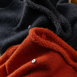 法柜100羊绒半高领毛衣马甲背心D女18J7 慵懒卷边 H春上7号 福利