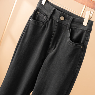 法柜加绒微喇九分牛仔裤 腿型救星 D女75E3 小个子福音 H春天家