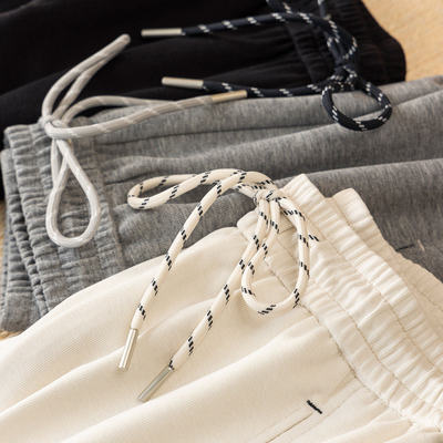 法柜休闲高品质松紧腰镰刀阔腿裤