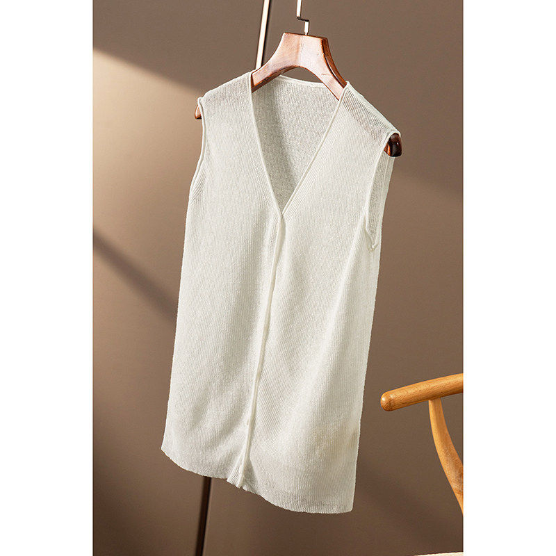 ￥秒！春天家 100针织亚麻！外D高货背心开衫马甲外套女9W44,女装/女士精品,毛针织衫,淘宝优惠券,粉丝福利购,淘宝优惠卷
