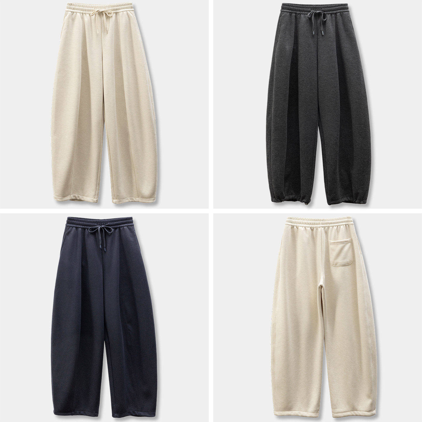 H春上7号 腔调有型 早春含羊毛松紧腰阔腿香蕉/束脚裤D女11K7 特,女装/女士精品,休闲裤,淘宝优惠券,粉丝福利购,淘宝优惠卷