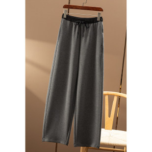 加长裤 ￥229 空气棉松紧高腰镰刀长裤 香蕉裤 春天家女4W88 秒