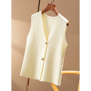 精致精纺羊毛四平针收腰马甲开衫 春天家 女44F3 秒 ￥338