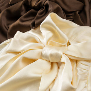 H春上7号 贵得有底气 法柜高格调真丝乔其缎飘带领衬衫D女95E2 特