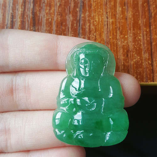天然缅甸a级翡翠吊坠冰种翡翠