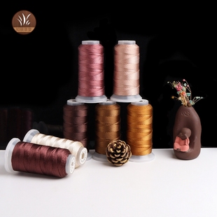 DIY莫兰迪18股线材 串珠五彩色线绳人工手串戒指吊坠编织流苏线绳