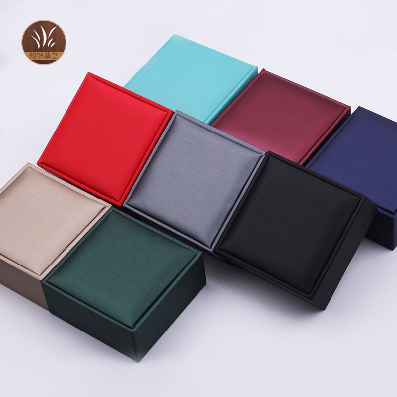 1拉丝P的手镯盒圈圈首饰收纳盒礼物礼品珠宝盒子柜台展示定制LOGO