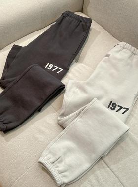 【年终清仓】ESSENTIALS重磅基础黑色1977束脚/直筒长裤卫裤