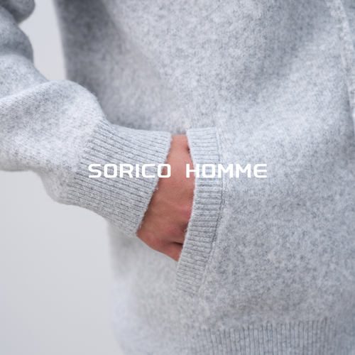 「SORICO」重磅羊绒基础款羊毛混纺静奢卫裤长裤夹克外套套装
