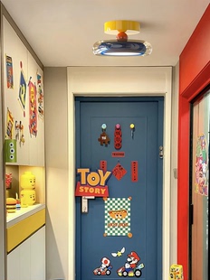 多巴胺走廊过道灯艺术创意入户玄关吸顶灯轻奢中古风衣帽间阳台灯