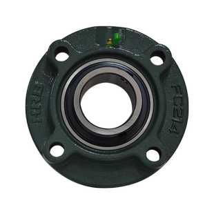 HRB UCFC214 哈尔滨轴承带顶丝外圆柱面球带座凸台圆形坐 TY90514