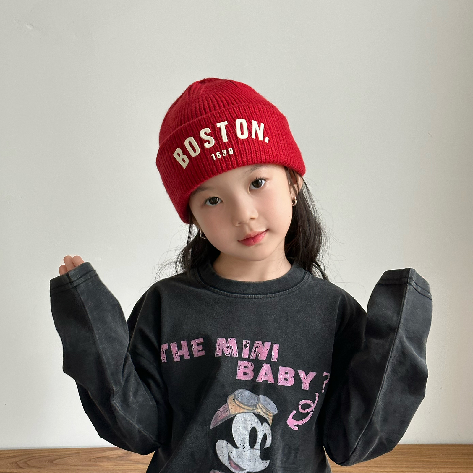 儿童毛线帽韩版保暖护耳