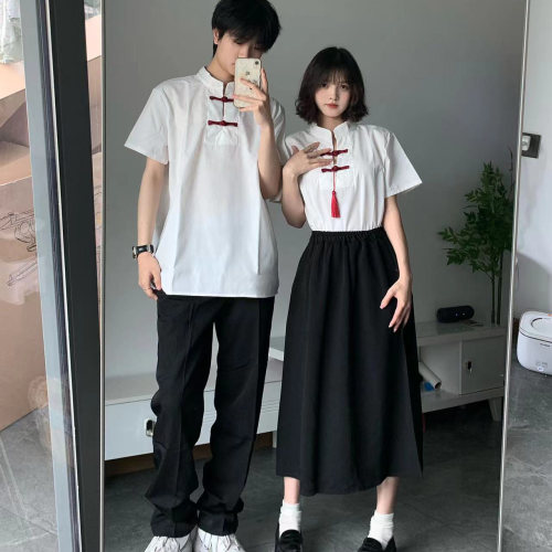 国风学生班服国庆演出服装