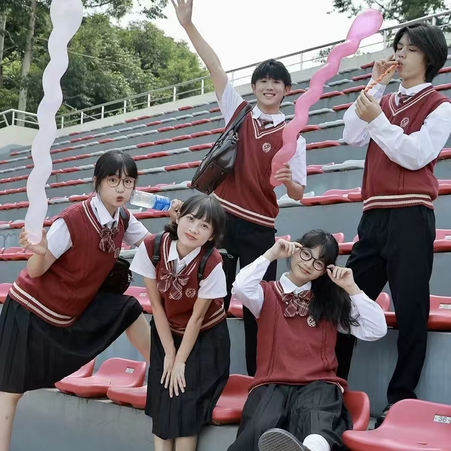 元旦大合唱诗朗诵演出服班服运动会学院风初高中学生毕业校服套装