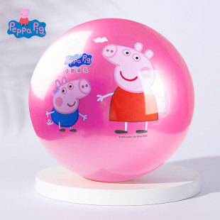 哈哈球8.5寸小猪佩奇欢乐拍拍球 6岁静音玩具 儿童拍拍球小皮球1