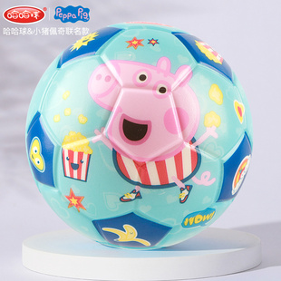 小猪佩奇新款 活力足球皮球儿童专用室内高弹力拍拍球实心球玩具