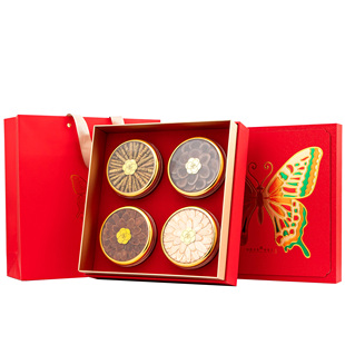 新款多拼滋补品包装盒燕窝西洋参四圆礼盒参茸海味伴手礼五拼礼盒