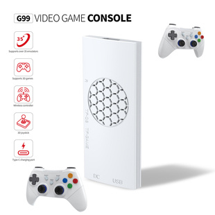 新款G99电视游戏机家用4K高清3D复古双人摇杆手柄PS2 PSP游戏主机