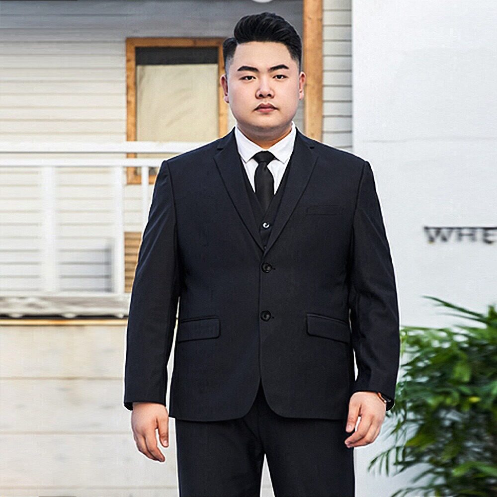 男士大码宽松上班西装套装