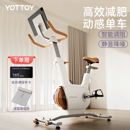 YOTTOY动感单车家用款健身减肥自行车器材室内小型运动骑车脚踏车
