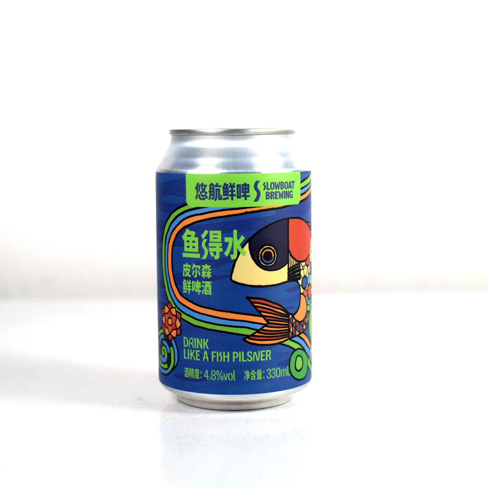 DRINK LIKE A FISH PILSNER悠航鱼得水皮尔森鲜啤酒330ml*6听