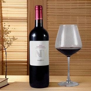N'1-DOURTHE 法国原瓶进口 杜夫一号2021波尔多红葡萄酒 草莓香气