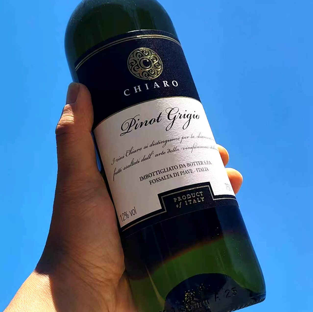Pinot Grigio意大利威尼斯法定产区奇里奥灰品乐DOC干白葡萄酒12%