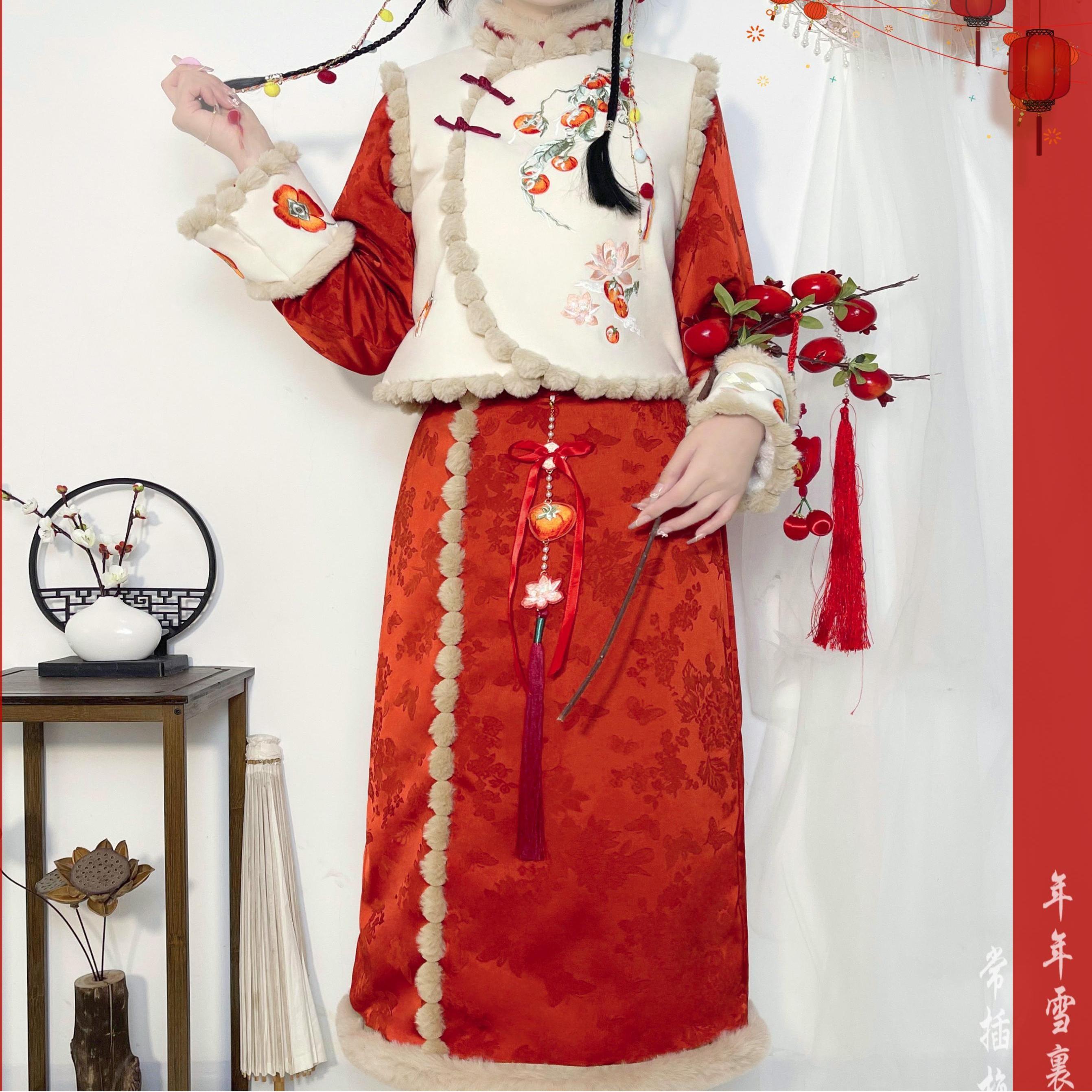 新年拜年服汉服女新款