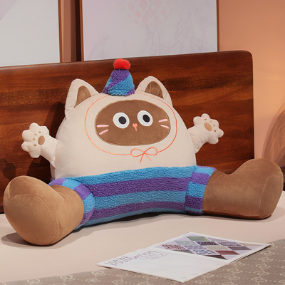 可爱猫咪靠枕床头靠垫