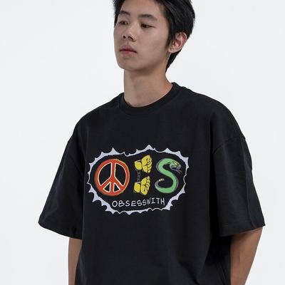 OBSESSWITH反战印花短袖