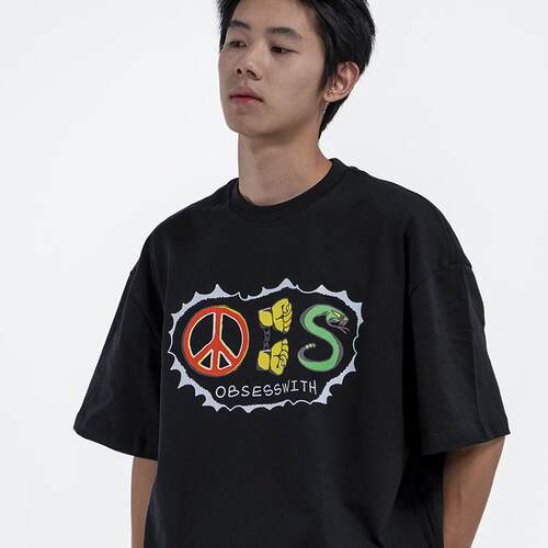 OBSESSWITH反战印花短袖