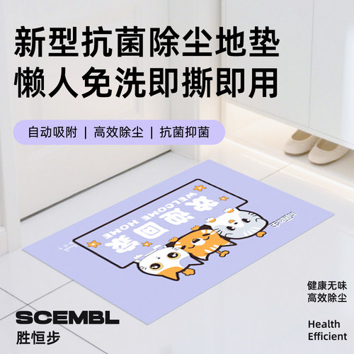 入户门地垫粘尘垫一次性粘尘地垫家用防滑垫无尘车间可撕粘灰脚垫