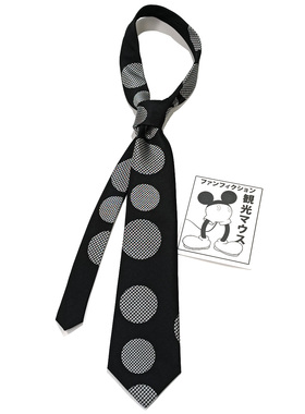 领带女手打长款宽版复古黑色千鸟格提花定位波点摩登时尚小众百搭