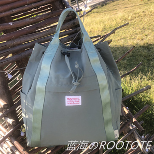 补货新配色潮牌ROOTOTE双肩日系轻薄防水书包大容量出游抽绳背囊