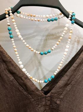 一链两用！可单层可双层简单百搭项链精致通勤配饰毛衣链子时尚女