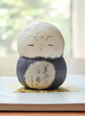 日本龙虎作不倒翁摆件祝福礼物