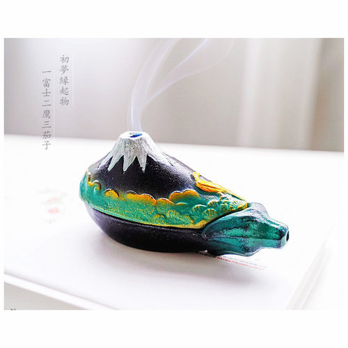 福禄寿 日本富士山香炉 进口高冈金属线香塔香香薰炉禅学书房摆件 - 封面