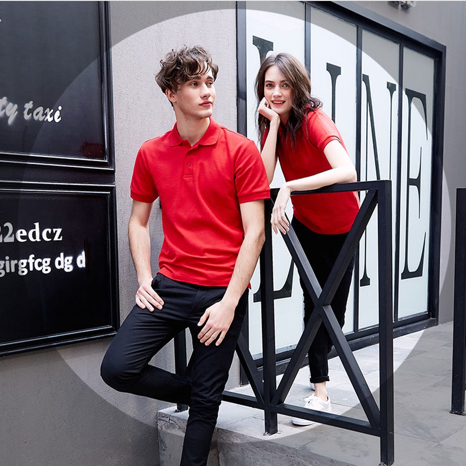 纯棉翻领T恤定制亲子装POLO衫短袖广告文化衫diy工作服夏装印logo