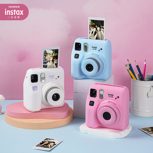 Fujifilm/富士instax一次成像正品 专属适配mini SE相机专用硅胶套粉色/白色/保护壳保护套防刮蹭相机包