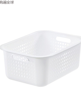 瑞典进口SmartStore塑料整理盒储物收纳篮储物篮可配盖10L 黑白色