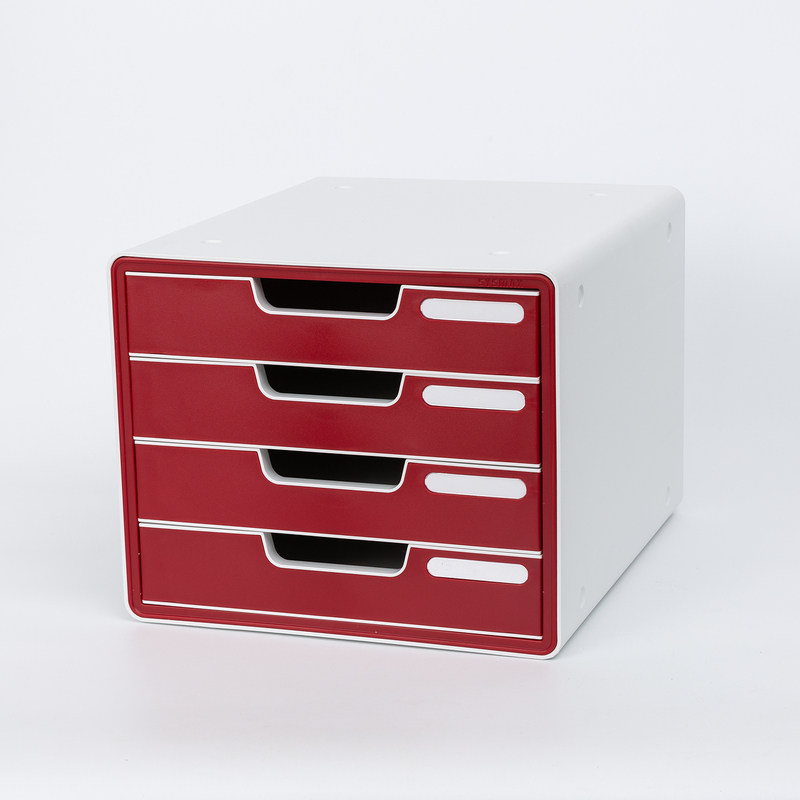 韩国进口SYSMAX桌面文件柜抽屉式办公收纳柜4层A4纸资料整理