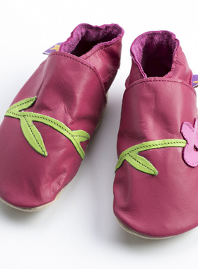 英国原装进口Starchild牛皮童鞋婴幼儿学步鞋软底鞋 芙蓉0-2岁