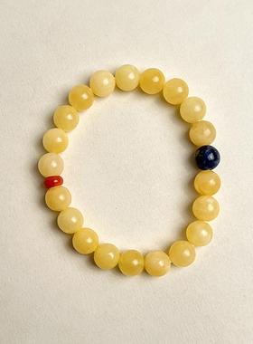 似蜜蜡琥珀手链南红简约高级