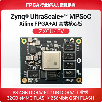 FPGA核心板Xilinx Zynq UltraScale+ MPSOC XCZU4EV 兼容ACU4EV
