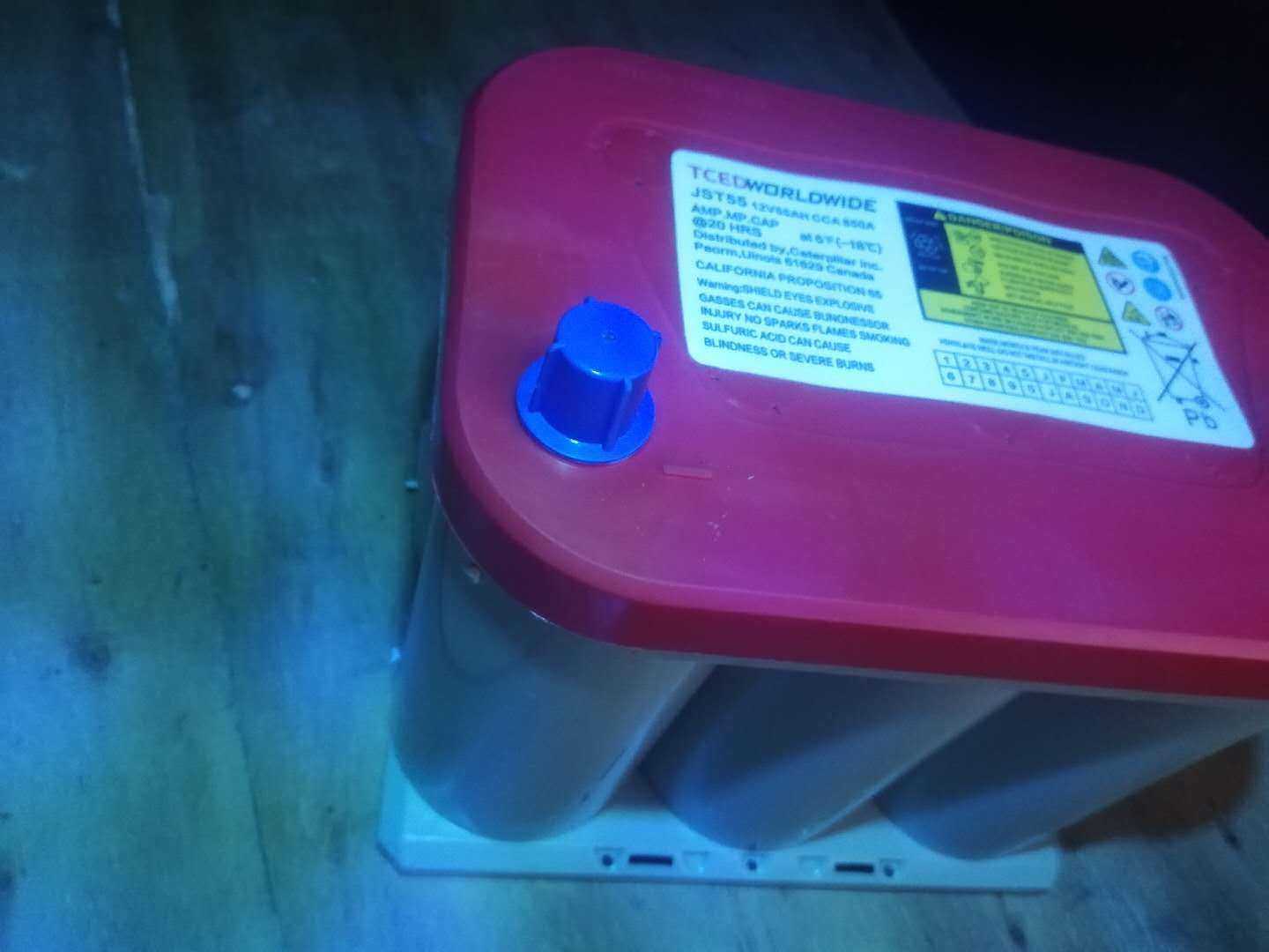 奥铁马电瓶进口TCED蓄电池12V80AH卷绕启动高功率汽车改装音响用