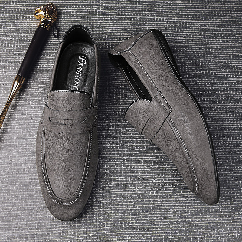 豆豆鞋男秋冬2025新款牛皮透气轻便一脚蹬懒人小皮鞋软底乐福鞋潮,流行男鞋,乐福鞋（豆豆鞋）,淘宝优惠券,粉丝福利购,淘宝优惠卷